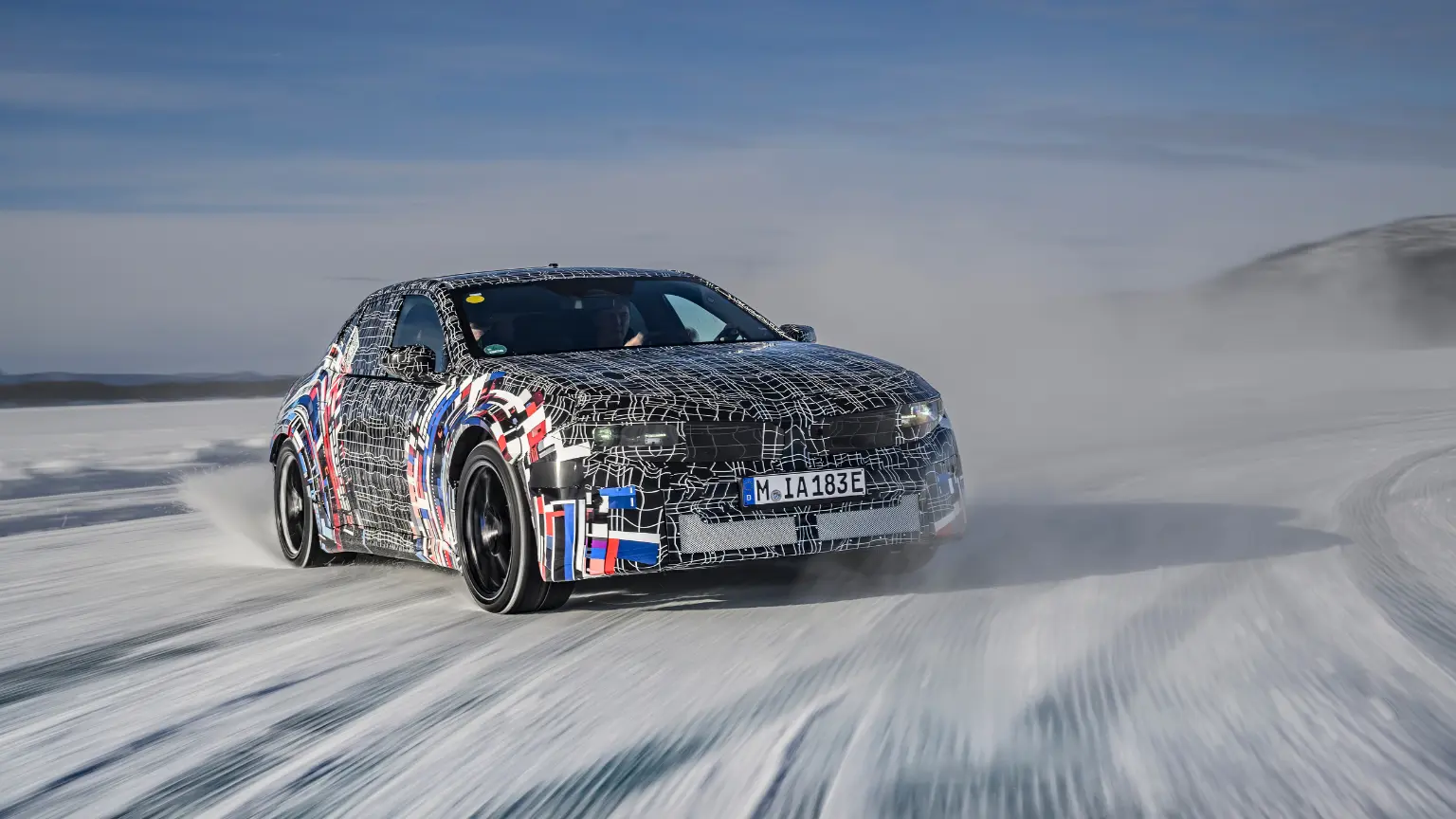BMW M electric Neue Klasse prototype undergoing winter testing ahead of its 2027 launch