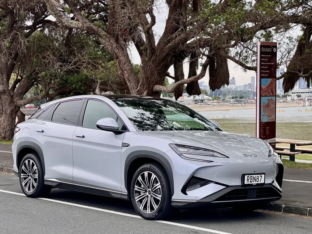 BYD Sealion 7 rear taillight close-up with dotted LED pattern